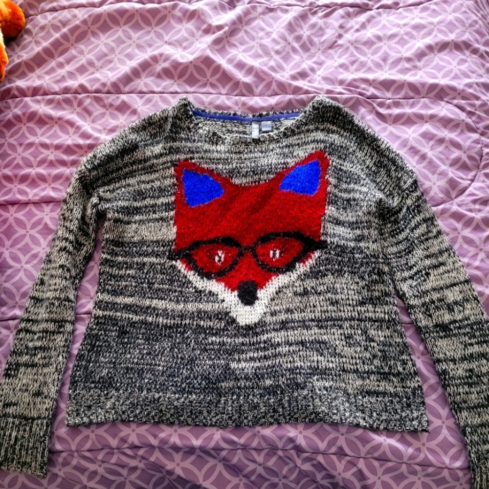 Cute Hipster Fox Sweater
